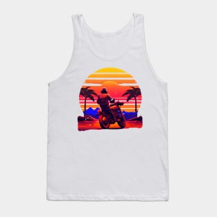 Riding off into the sunset has never felt so freeing Tank Top